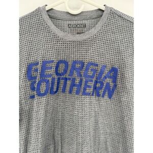 adidas Gray Long Sleeve Georgia Southern Waffle Knit Tee